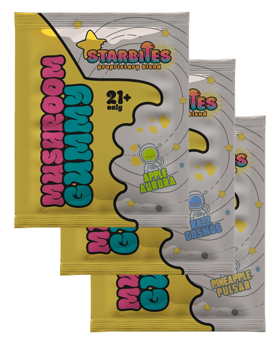 Astronaut Pack - 3 Flavors - Single Serving Mushroom Gummies