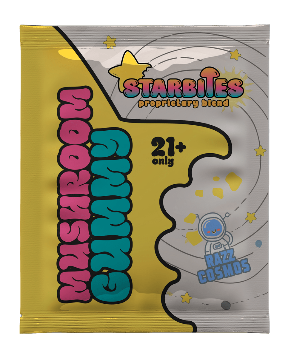 Razz Cosmos - Functional Proprietary Mushroom Gummy - Starbites Mushroom Products