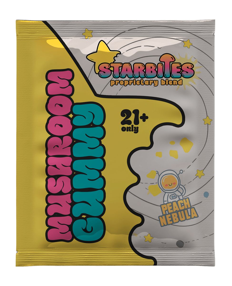 Peach Nebula - Functional Proprietary Mushroom Gummy - Starbites Mushroom Products
