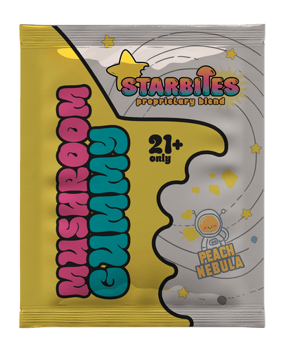 Peach Nebula - Functional Proprietary Mushroom Gummy - Starbites Mushroom Products
